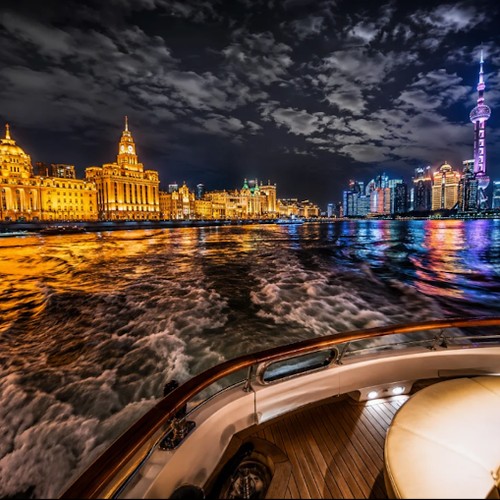 Huangpu River night cruise, Shanghai