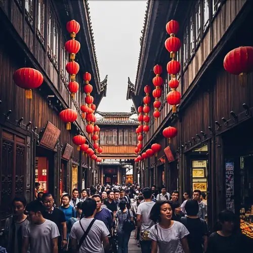 Jinli ancient street lanterns