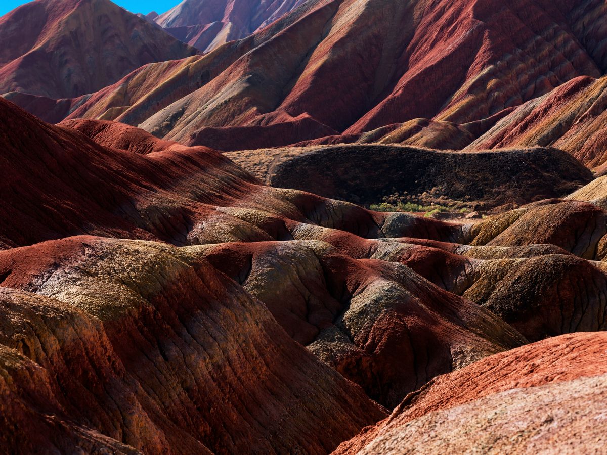 Rainbow Mountains of Zhangye on the ancient Silk Road, Gansu