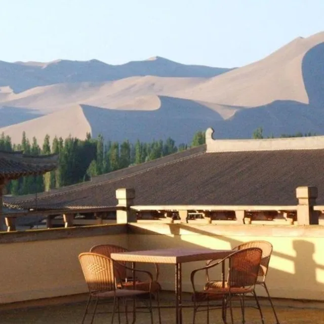 The Silk Road Dunhuang Hotel fortress exterior